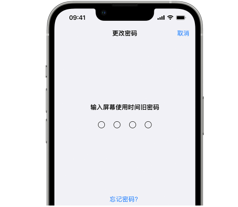 抚松iPhone屏幕维修分享iPhone屏幕使用时间密码忘记了怎么办 