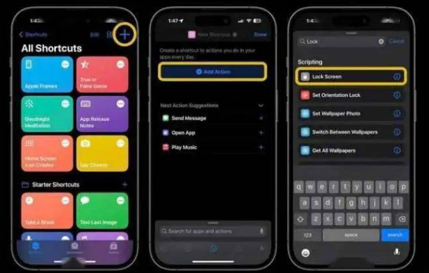 抚松苹果14锁屏维修店分享iPhone14升级iOS16.4后如何创建锁屏快捷方式 