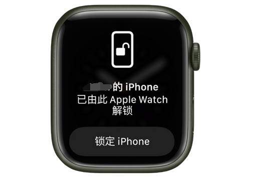 抚松苹果手机维修分享用 AppleWatch 解锁配备面容 ID 的 iPhone方法 